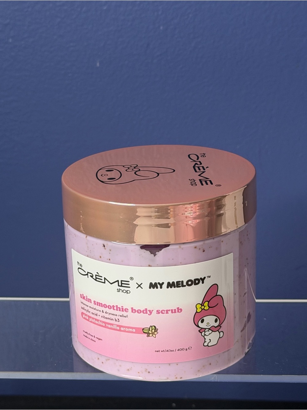 Crème Shop x My Melody Lavender Body Scrub - Gentle Exfoliating Skin Smoothie